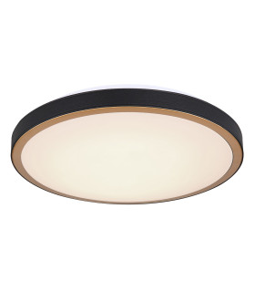 Sammi 42cm Integrated LED Semi Flush Ceiling Light White Gold LED 3000-6000K-1