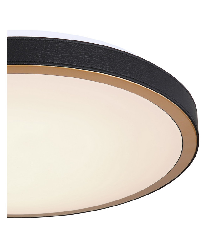 Sammi 42cm Integrated LED Semi Flush Ceiling Light White Gold LED 3000-6000K-4