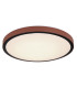Sammi 42cm Integrated LED Semi Flush Ceiling Light White Brown LED 3000-6000K-1