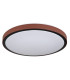 Sammi 42cm Integrated LED Semi Flush Ceiling Light White Brown LED 3000-6000K-2