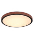 Sammi 42cm Integrated LED Semi Flush Ceiling Light White Brown LED 3000-6000K-5
