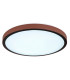 Sammi 42cm Integrated LED Semi Flush Ceiling Light White Brown LED 3000-6000K-6