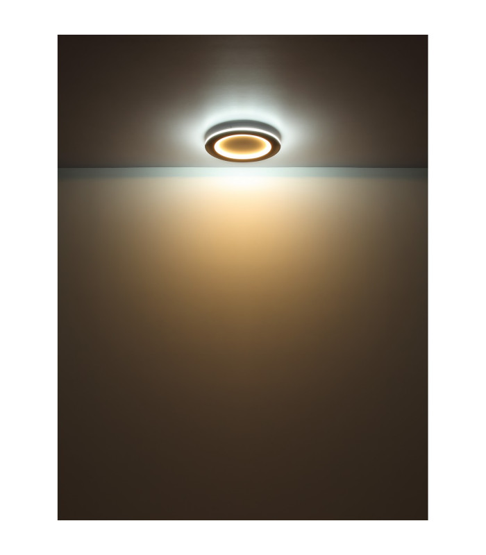 Clay Decorative Flush Ceiling Light White LED 2700-6500K-5