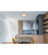 Clay Decorative Flush Ceiling Light White LED 2700-6500K-8