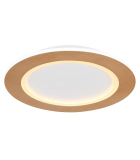 Clay 40cm Integrated LED Semi Flush Ceiling Light White LED 2700-6500K-1