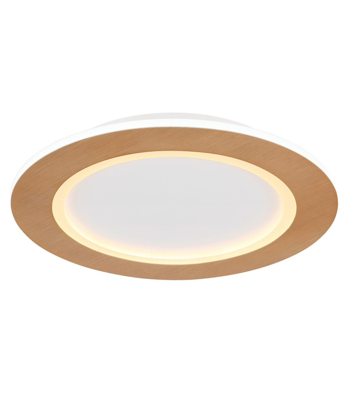 Clay 40cm Integrated LED Semi Flush Ceiling Light White LED 2700-6500K-1