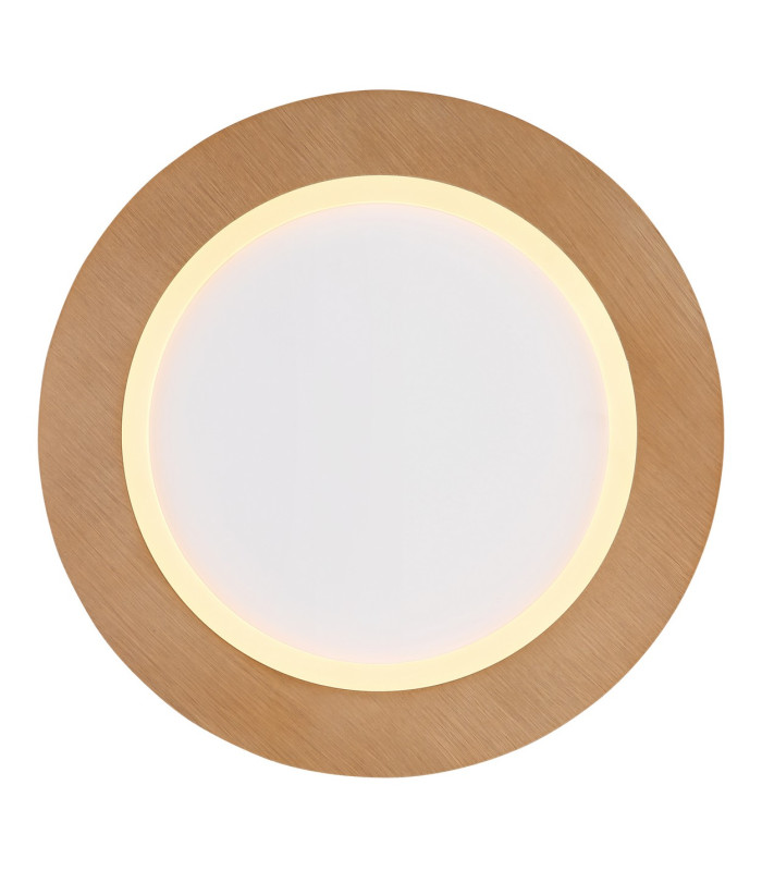 Clay 40cm Integrated LED Semi Flush Ceiling Light White LED 2700-6500K-3