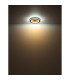 Clay 40cm Integrated LED Semi Flush Ceiling Light White LED 2700-6500K-4