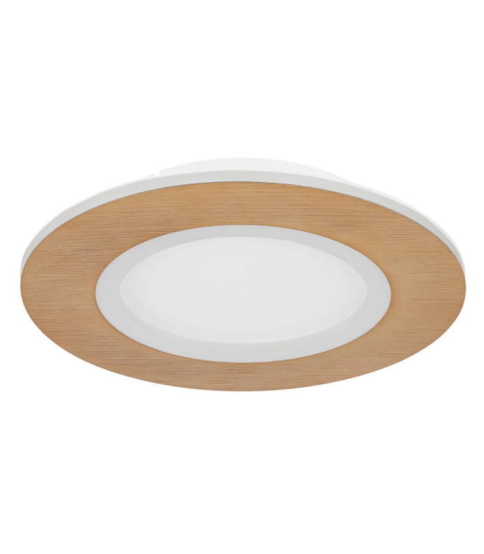 Clay 30cm Integrated LED Semi Flush Ceiling Light White LED 2700-6500K-2