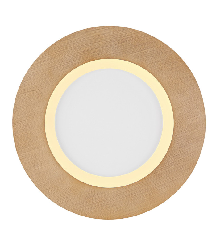 Clay 30cm Integrated LED Semi Flush Ceiling Light White LED 2700-6500K-3