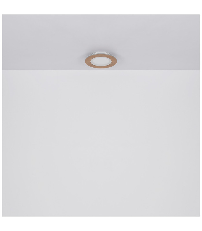 Clay 30cm Integrated LED Semi Flush Ceiling Light White LED 2700-6500K-6