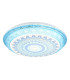 Lazaro Integrated LED Semi Flush Ceiling Light Blue Matt LED 2700-6000K-1