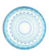 Lazaro Integrated LED Semi Flush Ceiling Light Blue Matt LED 2700-6000K-3