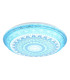 Lazaro Integrated LED Semi Flush Ceiling Light Blue Matt LED 2700-6000K-5
