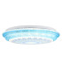 Lazaro Integrated LED Semi Flush Ceiling Light Blue Matt LED 2700-6000K-6