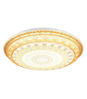 Lazaro Integrated LED Semi Flush Ceiling Light Amber LED 2700-6000K-1