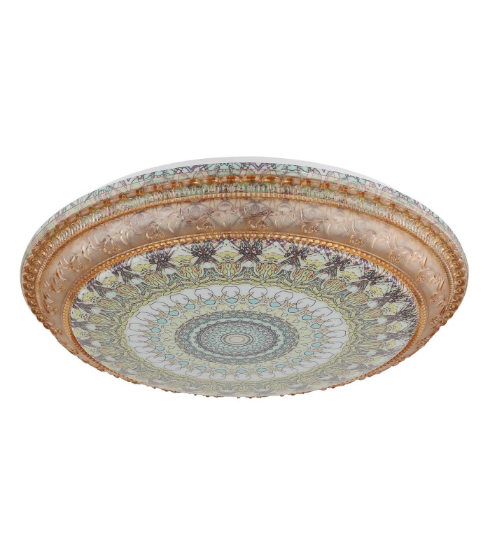 Lazaro Integrated LED Semi Flush Ceiling Light Amber LED 2700-6000K-2