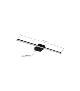 Jaime Integrated LED Wall Lamp Chrome LED 4000K-1