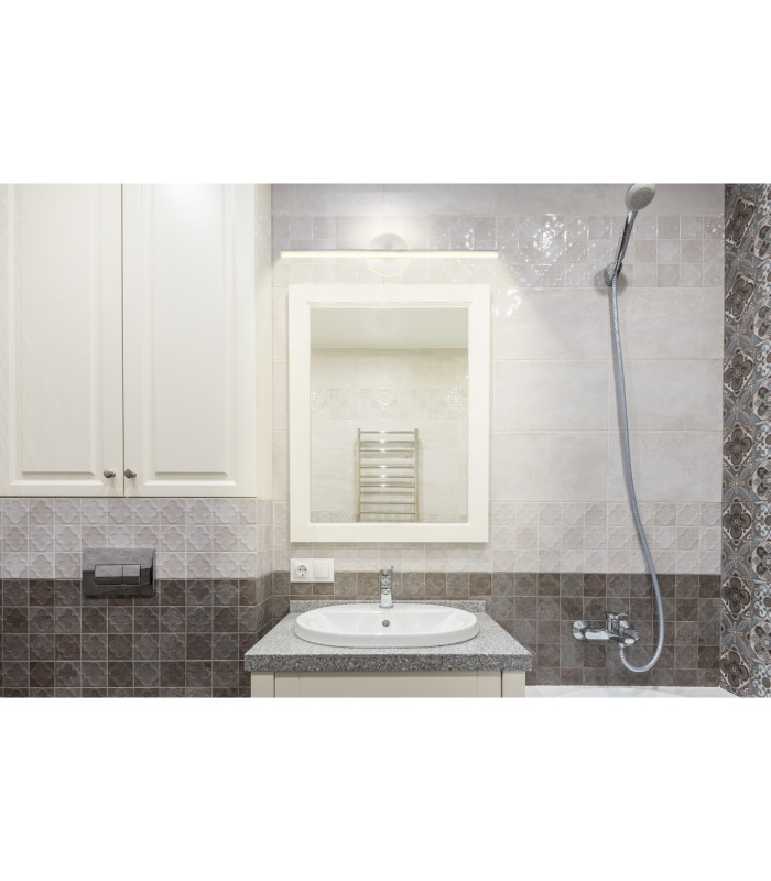 Pepe Bathroom Over Mirror Light Nickel Matt IP44 LED 4000K-5