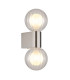 Ander Globe Wall Lights Matt IP44 Balls Clear Glass Shade 2x G9-1