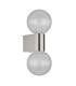 Ander Globe Wall Lights Matt IP44 Balls Clear Glass Shade 2x G9-2