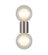 Ander Globe Wall Lights Matt IP44 Balls Clear Glass Shade 2x G9-3