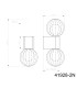 Ander Globe Wall Lights Matt IP44 Balls Clear Glass Shade 2x G9-7