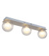 Ander Globe Ceiling Light Nickel Matt IP44 Balls Clear Glass Shade 3x G9-1