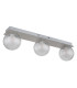 Ander Globe Ceiling Light Nickel Matt IP44 Balls Clear Glass Shade 3x G9-2