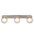 Ander Globe Ceiling Light Nickel Matt IP44 Balls Clear Glass Shade 3x G9-3