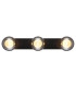 Ander Globe Ceiling Light Matt Black IP44 Balls Smoke Glass Shade 3x G9-4