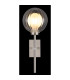 Ander Globe Wall Lights Nickel Matt IP44 Ball Clear Glass Shade 1x G9-5