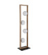 Nanda Multi Arm Floor Lamp Matt Black Balls Opal Glass Shade 4x G9-2