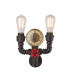 Bayuda Wall Lamp Black 2x E27-4