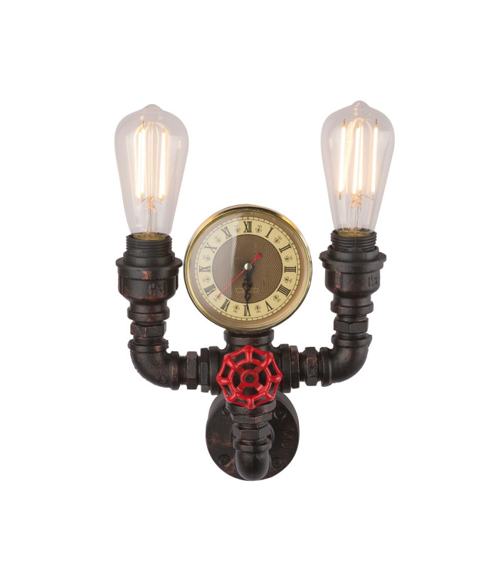 Bayuda Wall Lamp Black 2x E27-4