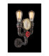 Bayuda Wall Lamp Black 2x E27-5