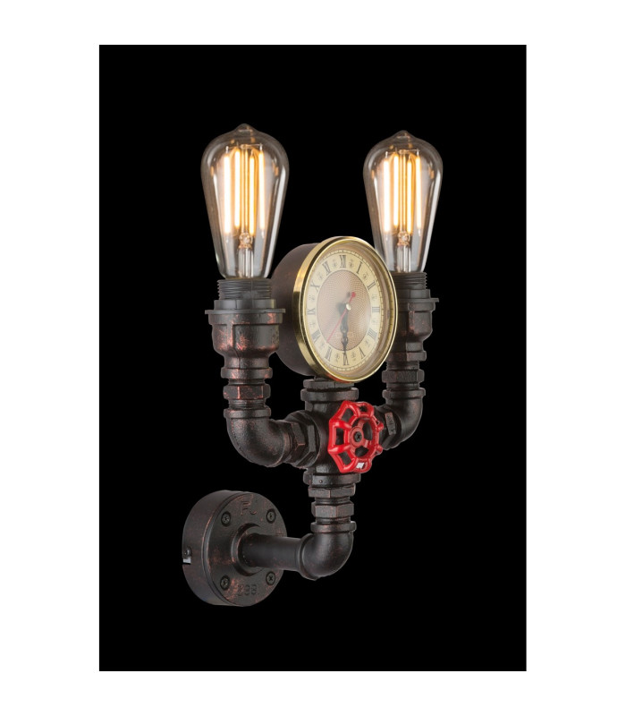 Bayuda Wall Lamp Black 2x E27-5