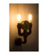Bayuda Wall Lamp Black 2x E27-6