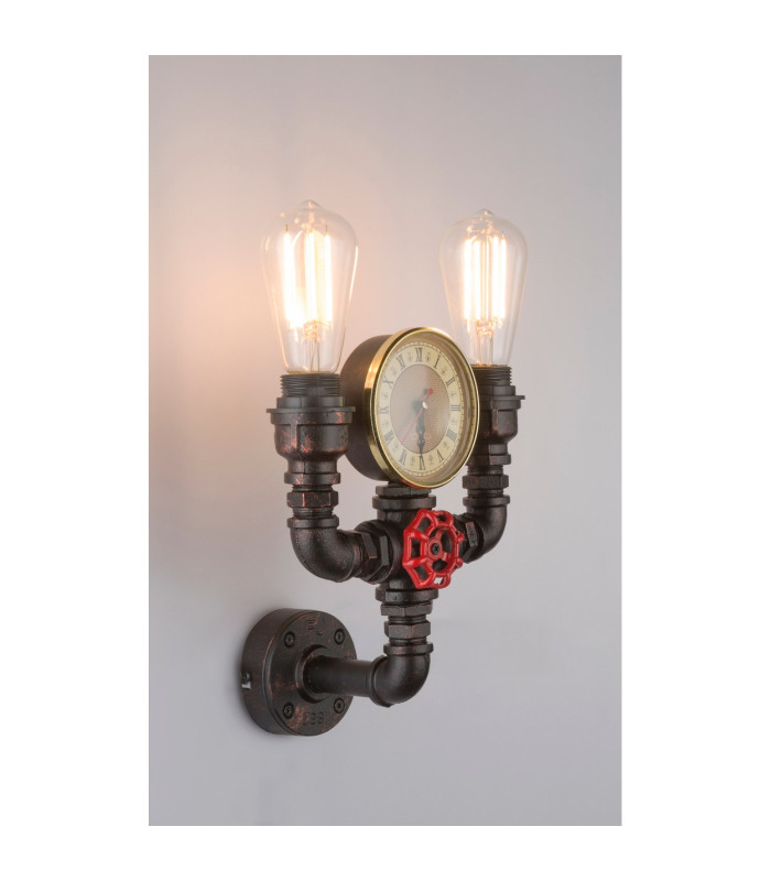 Bayuda Wall Lamp Black 2x E27-7