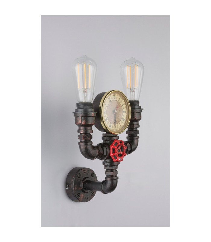 Bayuda Wall Lamp Black 2x E27-8