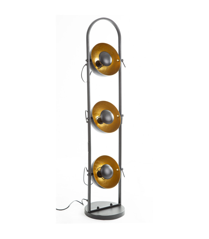 Ole Multi Arm Floor Lamp Black 3x E14-1