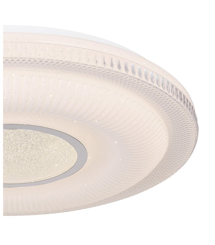 Magnifique Integrated LED Semi Flush Ceiling Light White LED Dimmable 3000-6500K Remote Control Tuya Smart-4