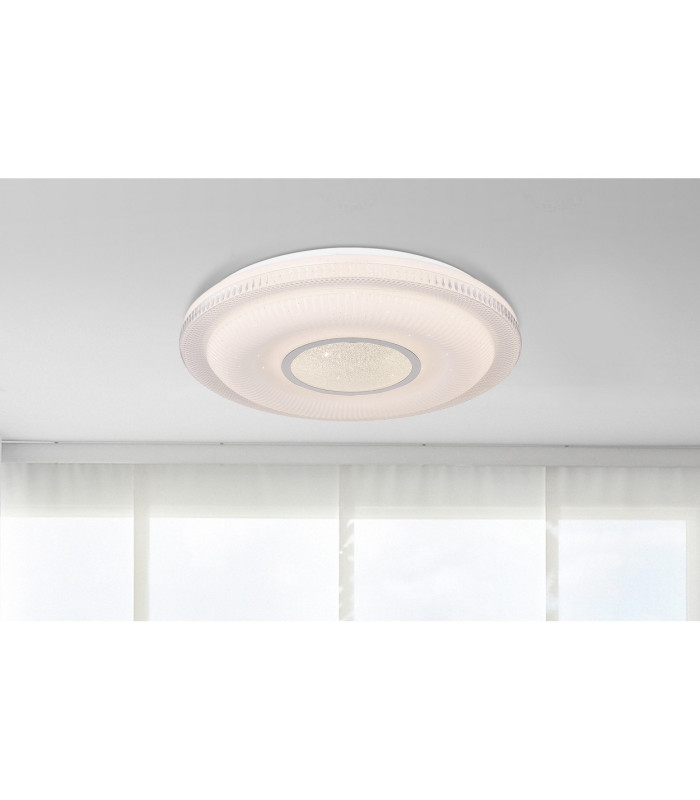Magnifique Integrated LED Semi Flush Ceiling Light White LED Dimmable 3000-6500K Remote Control Tuya Smart-8