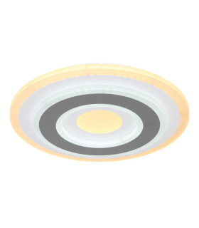 Sabatino 30cm Integrated LED Semi Flush Ceiling Light White LED Dimmable 3000-6000K Remote Control-2