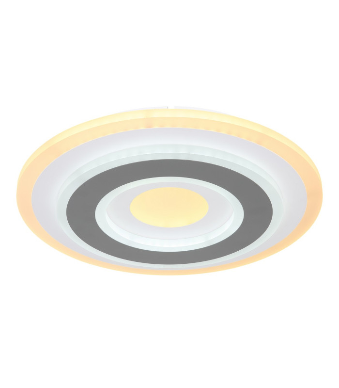 Sabatino 30cm Integrated LED Semi Flush Ceiling Light White LED Dimmable 3000-6000K Remote Control-2