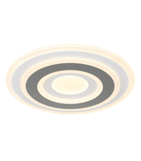Sabatino Integrated LED Semi Flush Ceiling Light White LED Dimmable 2700-6000K Remote Control-1