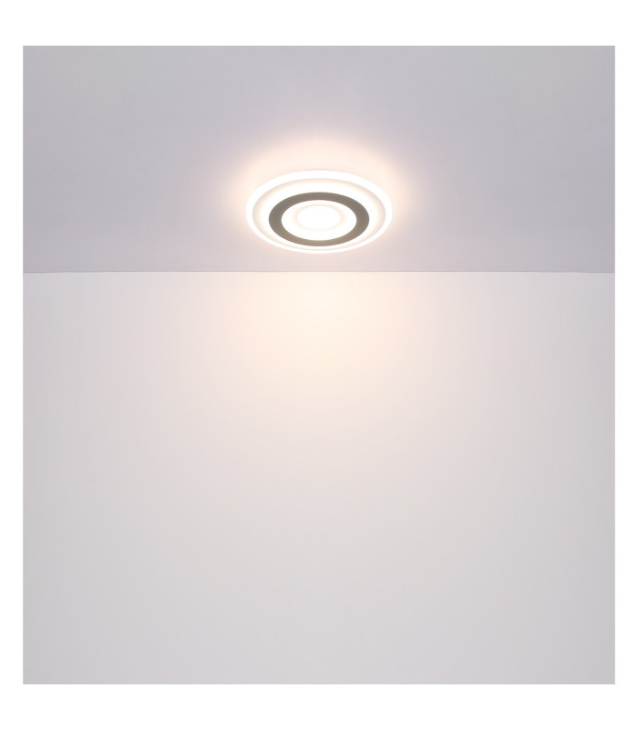 Sabatino Integrated LED Semi Flush Ceiling Light White LED Dimmable 2700-6000K Remote Control-8