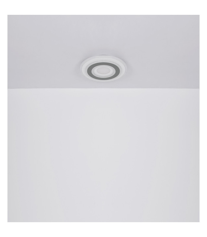 Sabatino Integrated LED Semi Flush Ceiling Light White LED Dimmable 2700-6000K Remote Control-9