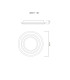 Sabatino Integrated LED Semi Flush Ceiling Light White LED Dimmable 2700-6000K Remote Control-13