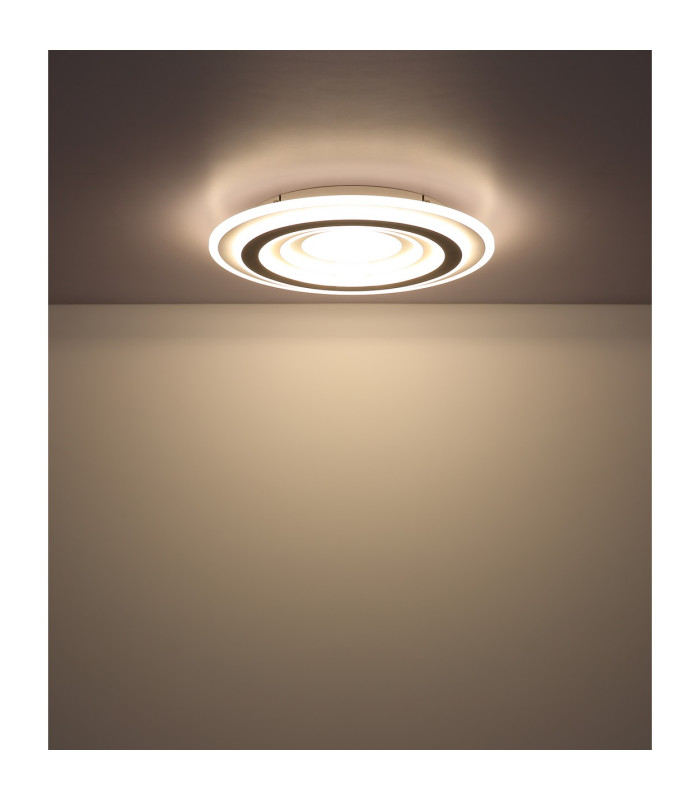 Sabatino I Integrated LED Semi Flush Ceiling Light White LED Dimmable 3000-6000K Remote Control-7